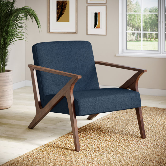 Glenwillow Home 30" Wide Grove MCM Wood Frame Upholstered Accent Chair